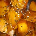 マイマイキッチン's cooksnap of when they made 一人分おやつ：Yamで揚げない大学芋　.