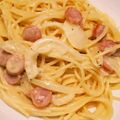 スイカが好物's cooksnap of when they made 低脂肪生クリームで簡単カルボナーラ.