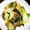 スイカが好物's cooksnap of when they made 絶品！チンゲン菜と牛肉のオイスターソテー.
