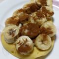Tomchon's cooksnap of when they made バナナ&チーズのトースト.