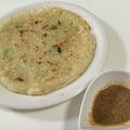 papikun's cooksnap of when they made ネギと粉だけで簡単に＊チヂミ.