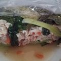 おっちょこめぐ's cooksnap of when they made 鶏ひき肉のチンゲンサイ包み.