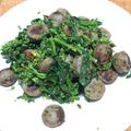 シェイプ's cooksnap of when they made 菜の花とウィンナーのマスタード炒め.