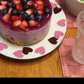 あいぽん♫'s cooksnap of when they made ブルーベリーのレアチーズケーキ.