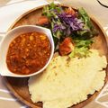 45chii's cooksnap of when they made 夏野菜ドライカレー＆おからナン.