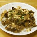 ぽりぽり拓庵's cooksnap of when they made 豆腐と茄子の麻婆丼.