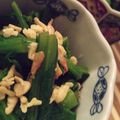 ルリナ's cooksnap of when they made 小松菜のピリッとおひたし♪たぬき入り～♪.