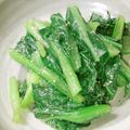 めけてー's cooksnap of when they made 小松菜の辛子ごま和え.