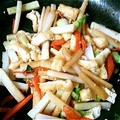 maco33's cooksnap of when they made 大根の皮のきんぴら☆お弁当にも.