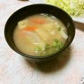 快くん's cooksnap of when they made 具だくさん味噌汁パート２.