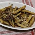まりっちぱん's cooksnap of when they made 簡単♪じゃが芋と牛肉のきんぴら.