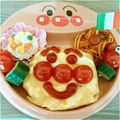 みーちゃん0331's cooksnap of when they made 超簡単！アンパンマンオムライス☺︎.