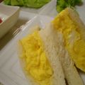 てーぶるすぷーん's cooksnap of when they made マヨ☆スクランブルエッグdeたまごサンド.