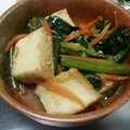 myd★k's cooksnap of when they made ☆小松菜と厚揚げと人参としめじの煮浸し☆.