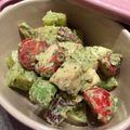 ROSEROSY's cooksnap of when they made たことアボカドのバジルマヨサラダ.