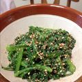 三段目's cooksnap of when they made 春菊の胡麻和え.
