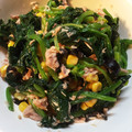 yu1227ka's cooksnap of when they made ほうれん草とツナとコーンのおひたし.