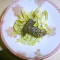白いぐれーぷ's cooksnap of when they made 鮭皮のカリカリスティック！.
