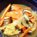 micchily's cooksnap of when they made たっぷり野菜とがんもの食べるカレースープ.