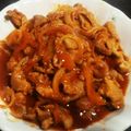 桜雅のママタン's cooksnap of when they made 豚肉と玉ねぎのコチュジャン炒め.