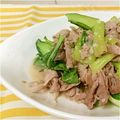 memgeg's cooksnap of when they made 塩麹♪豚肉･チンゲン菜炒め♪♪.