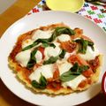 komutatata's cooksnap of when they made 魚焼きグリルで☆もちもちマルゲリータピザ.