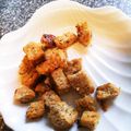 はうすぶよ's cooksnap of when they made パンの耳♡簡単レンジdeクルトン♪.