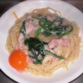モグタソ's cooksnap of when they made ツナとほうれん草のカルボナーラ.