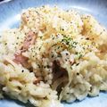 のりすけ♡'s cooksnap of when they made 失敗なし！豆乳カルボ風リゾット.
