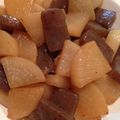 ☆chocola's cooksnap of when they made 大根とこんにゃくの甘辛煮＊.