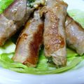 mikkusan's cooksnap of when they made 豚肉で大葉えのき巻き巻き.