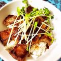 akidonko's cooksnap of when they made ステーキ丼.