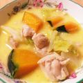 ゴロン３４'s cooksnap of when they made 簡単☆南瓜と鶏肉ときのこのミルク煮.