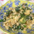 あでぃでぃ's cooksnap of when they made 大葉にんにく醤油でおからのほうれん草和え.