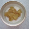 チョコチョコかえる's cooksnap of when they made りんごの甘煮添え☆ヨーグルト.