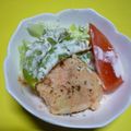 Jock's cooksnap of when they made タラモサラダ.
