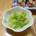 puniＫ's cooksnap of when they made 【副菜】キャベツの醤油麹ナムル.