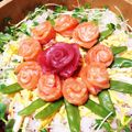 ゆうりんママ＊'s cooksnap of when they made お刺身で作る花.
