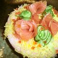 みなみたに's cooksnap of when they made 缶詰でひなまつりのケーキ寿司【天狗缶詰】.