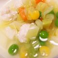 kayochi516's cooksnap of when they made 離乳食後期～ふわふわ豆腐と鶏団子汁.