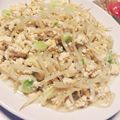 くれよんpan's cooksnap of when they made 麺つゆで簡単！もやしの炒り豆腐.
