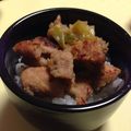 RU・おちび's cooksnap of when they made 保育園のきじ焼丼.