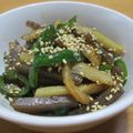 daikanon's cooksnap of when they made こんにゃく竹輪ピーマン金平.