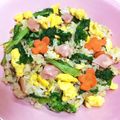 小梅チャン♡'s cooksnap of when they made 春色♪菜の花のチャーハン.