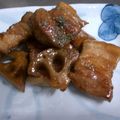 えつおくん's cooksnap of when they made 青海苔が合う豚バラと蓮根の炒め煮.