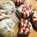猫背ひとみ's cooksnap of when they made 全粒粉入り☆黒ごまウインナーパン.