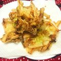 クック6W2QVF☆'s cooksnap of when they made 白菜としらすのサクふわかき揚げ.