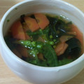 シカの国から’19's cooksnap of when they made だしが決め手！菜の花とわかめのお吸い物.