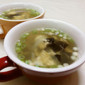 赤い電話's cooksnap of when they made キクラゲとタマネギのタマゴスープ.