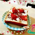 ＊アベリ＊'s cooksnap of when they made 苺ティラミス風★ココアトースト*。・.
